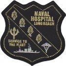 4.5" NAVAL HOSPITAL LONG BEACH SERVE TO FLEET ANCHOR BADGE EMBROIDERED PATCH