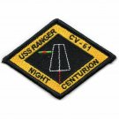 USS RANGER CV-61 NIGHT HEAD CENTURION DIAMOND MILITARY EMBROIDERED JACKET PATCH