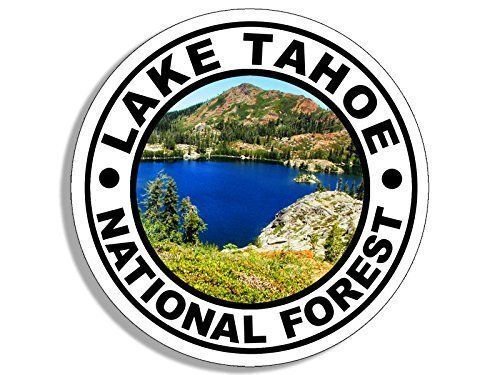 4" lake tahoe national forest seal travel sticker made in the usa