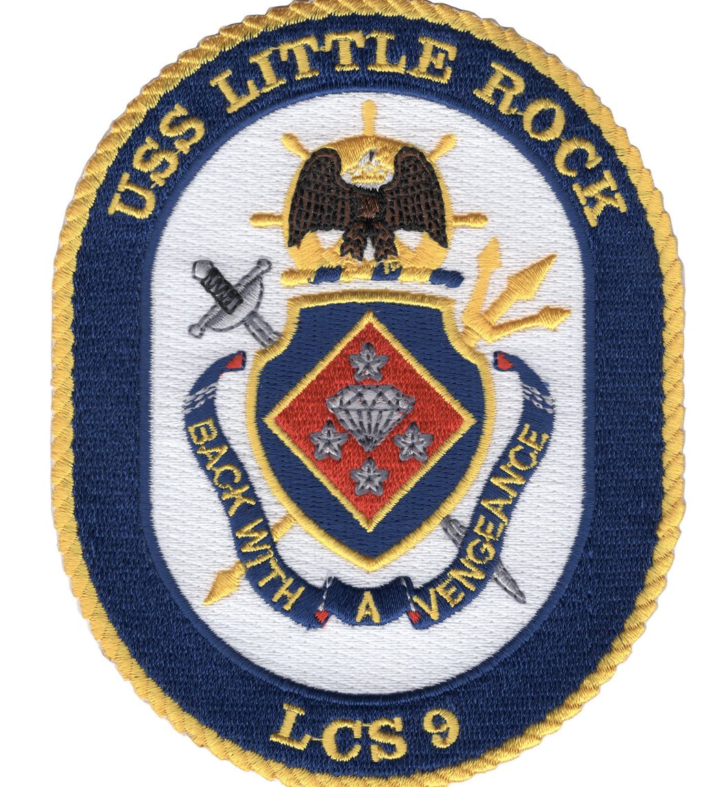 5" NAVY USS LITTLE ROCK LCS-9 EMBROIDERED PATCH