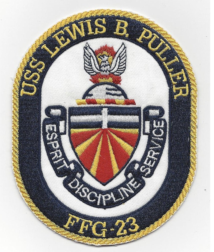 5" NAVY USS LEWIS B PULLER FFG-23 EMBROIDERED PATCH