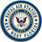 4" NAVY NAVAL AIR STATION KEY WEST FLORIDA CAR  BUMPER STICKER DECAL USA MADE