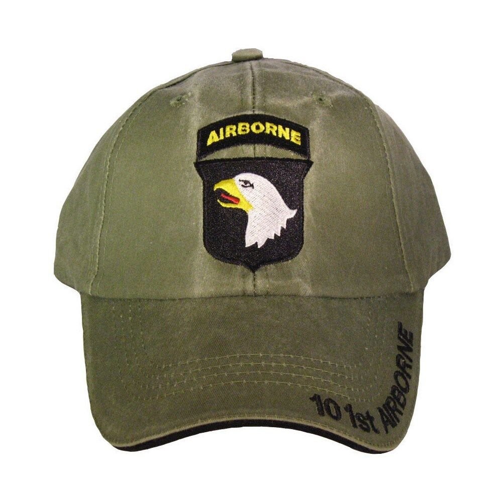 ARMY 101ST AIRBORNE GREEN OD COLOR  MILITARY HAT CAP