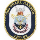 5" NAVY USS LSD-52 PEARL HARBOR EMBROIDERED PATCH