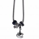vancouver canucks licensed nhl euro bead necklace with 18" chain