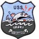 5" NAVY USS SS-409 PIPER GRANDER EMBROIDERED PATCH