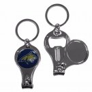 montana state bobcats logo ncaa 3 in 1 nail care bottle opener keychain
