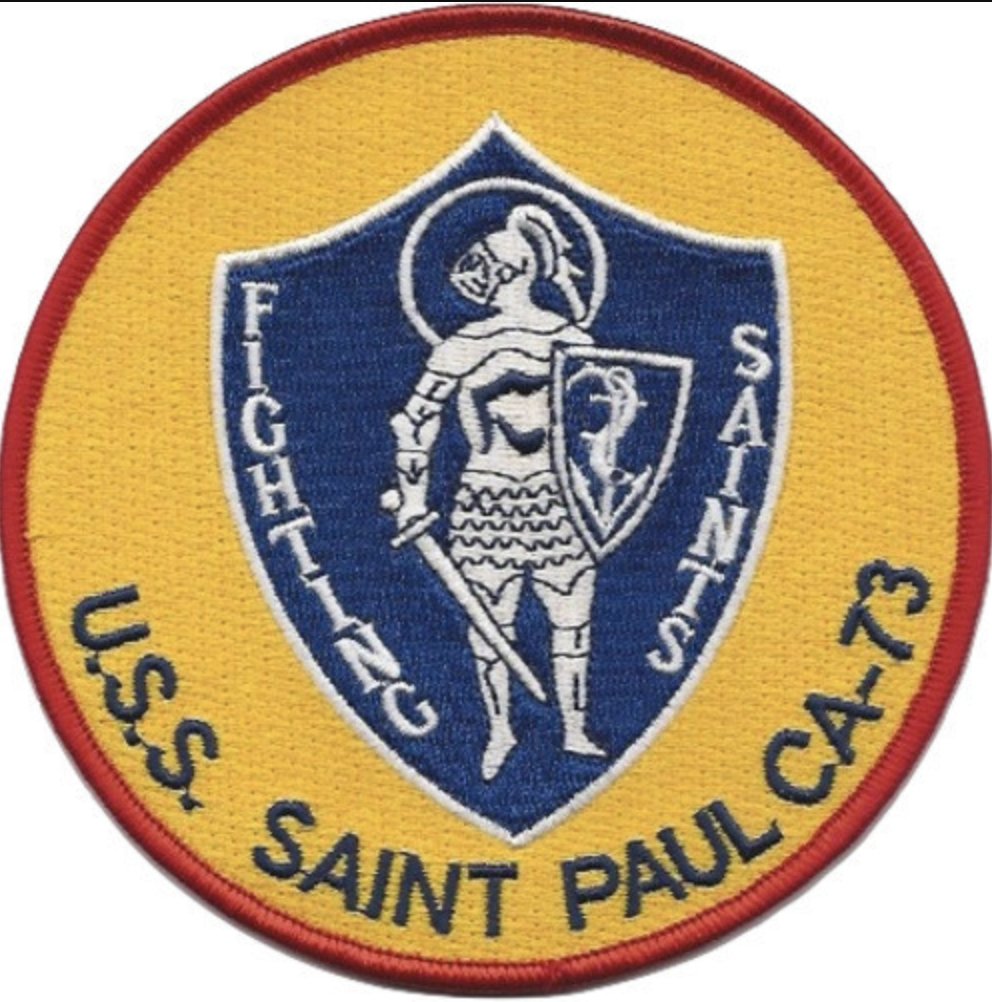 4.5" NAVY USS SAINT PAUL CA-73 EMBROIDERED PATCH