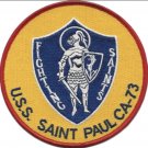 4.5" NAVY USS SAINT PAUL CA-73 EMBROIDERED PATCH