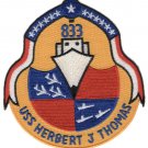 4.5" NAVY USS DD-833 HERBERT J THOMAS  EMBROIDERED PATCH