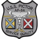 5" NAVY USS PICTOR AF-54 SERVICE QUALITY EMBROIDERED PATCH