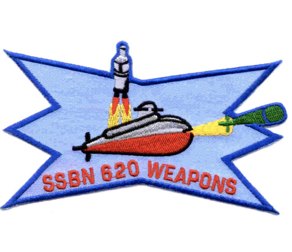5" NAVY USS SSBN-620 JOHN ADAMS EMBROIDERED PATCH