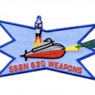 5" NAVY USS SSBN-620 JOHN ADAMS EMBROIDERED PATCH