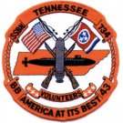5" NAVY USS SSBN-734 TENNESSEE EMBROIDERED PATCH