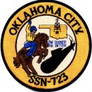 4.5" NAVY USS SSN-723 OKLAHOMA CITY EMBROIDERED PATCH