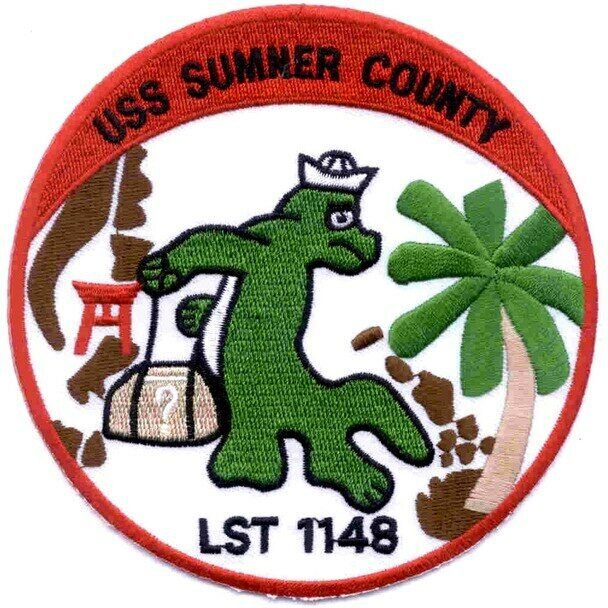 5" NAVY USS SUMNER COUNTY LST-1148 EMBROIDERED PATCH