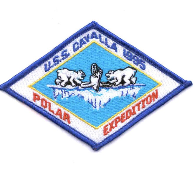 4.5" NAVY USS SSN-684 CAVALLA BLUE EMBROIDERED PATCH