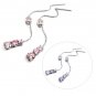 24897-Sterling silver ear pins with Rhinestones