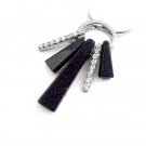 24910-Sterling silver pendant with rhinestones