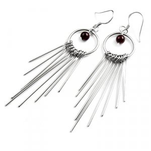 24438-sterling silver platium plated with agate