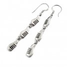 24442-sterling silver platium plated earring