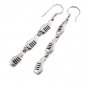 24442-sterling silver platium plated earring