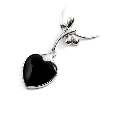 24451-sterling silver platium plated with rhinestoe pendant