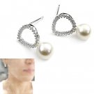 24507-sterling silver with pearl earring