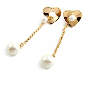 24585-alloy with artificail gemstone earring