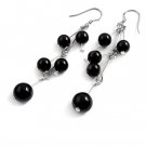 24680-sterling silver with agate earring