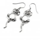 24684- sterling silver platium plated with rhinestoe earring