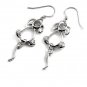 24684- sterling silver platium plated with rhinestoe earring