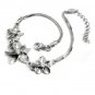 24705-sterling silver platium plated with  rhinestoe  bracelet