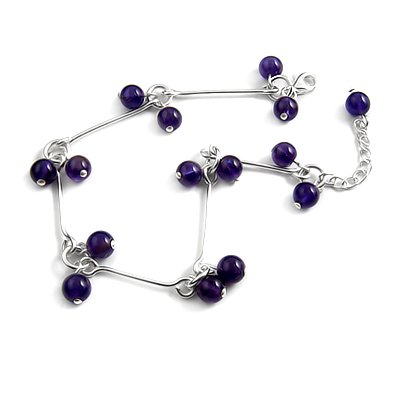 24712-sterling silver platium plated with crystal bracelet