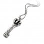 25193-alloy with stone necklace