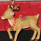 Ringing Reindeer ornament