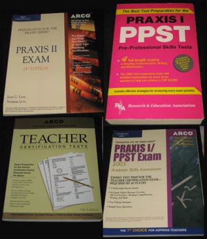 Teaching Certification book set- praxis-arco books