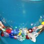 New age blue dolphin treasures--a memory wire bracelet