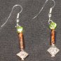 Lime Sand Genie Dangle Earrings