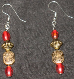 Aztec style yr 2012 dangle earrings