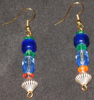 Retro Futuristic dangle earrings