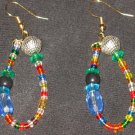 Disco Midnight Passion dangling hoop earrings
