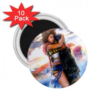 Yuna and Tidus hug--ffx/ff10-2.25 inch 10 Magnets