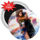 Yuna and Tidus hug--ffx/ff10--10-3 inch magnets