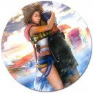 Yuna and Tidus hug--ffx/ff10--5 inch round magnet