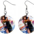 Yuna and Tidus hug--ffx/ff10--1 inch Button Earrings