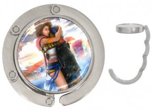 Yuna and Tidus--ffx/ff10--round handbag hanger