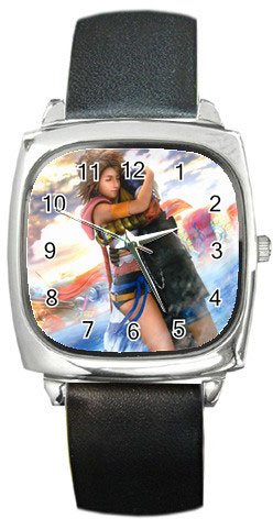 Yuna and Tidus--ffx/ff10--Square Metal Watch