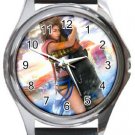 Yuna and Tidus--ffx/ff10--Round Metal Watch