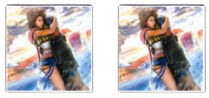 Yuna and Tidus--ffx/ff10--square cufflinks